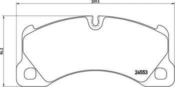 Brzdová destička Brembo P 65 017