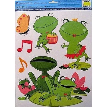Samolepící dekorace Pokojová fólie bez lepidla ŽABIČKY 38x30cm