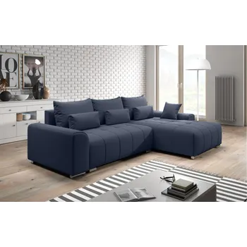 Sedací souprava Rozkládací rohová sedačka BOLERO modrá