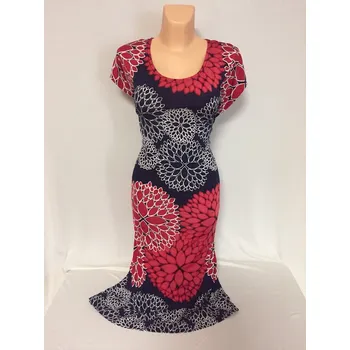 Dámské šaty dámské šaty, Barva Červená, Velikost M 38 , Materiál 98% Polyester 2% Lycra