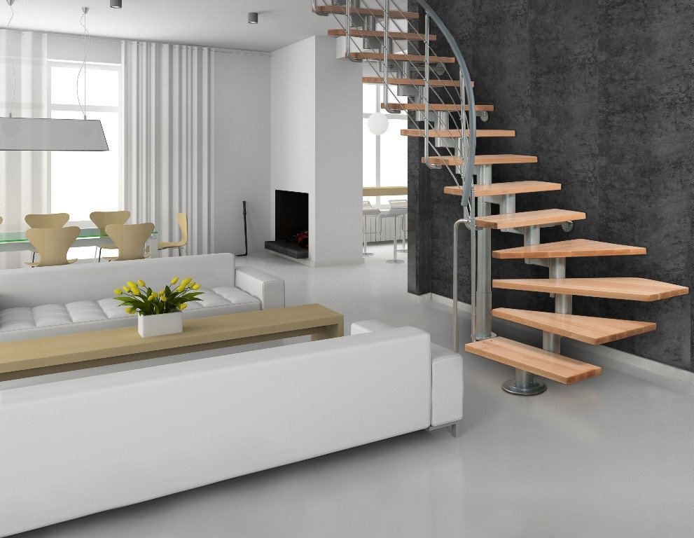 Modulové schody ATRIUM DIXI PLUS CORNER 11 do 300 cm - Olše
