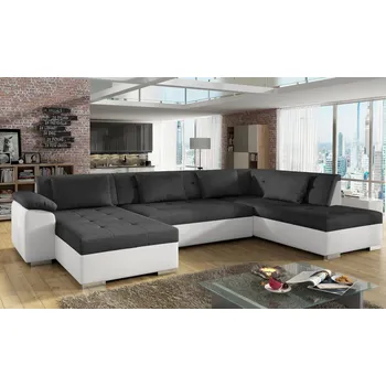 Sedací souprava Rohová sedací souprava JAMAJKA U černá / bílá