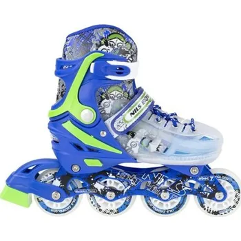 Kolečkové brusle Nils Extreme NJ 1812 A roztahovací kolečkové brusle vel. 29-33 modré
