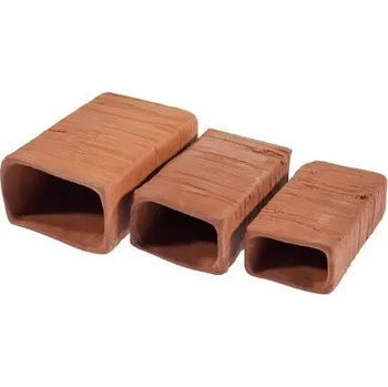 Dekorace do akvária Aqua Nova keramická trubka hranatá střední