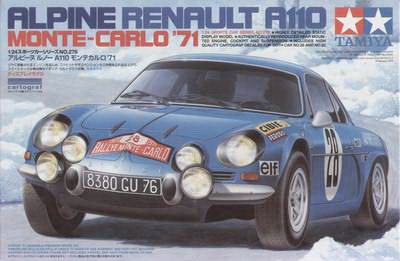 Alpine Renault A110 Monte Carlo 71 1:24 Tamiya 24278