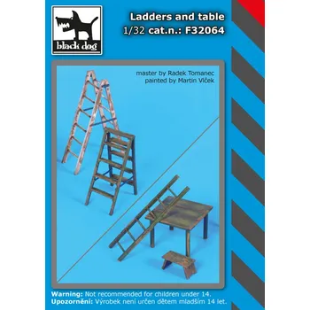 Plastikový model Blackdog 1/32 Ladders and table