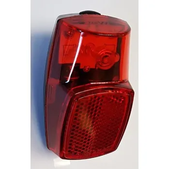 Cyklosvítilna světlo zadní na blatník 3xLED s odrazkou bateriové