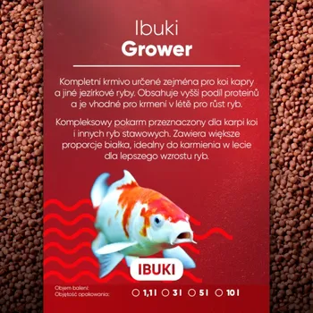 Krmivo pro rybičky Ibuki Grower 3 mm 10 l (4400 g)