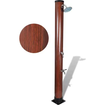 Zahradní sprcha vidaXL Solární sprcha vzhled dřeva 1,96 m