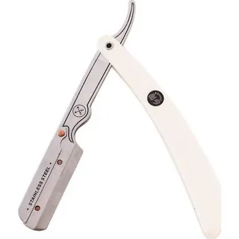 Břitva na holení Parker Professional Barber 34R White Razor - Shavetta na holení bílá
