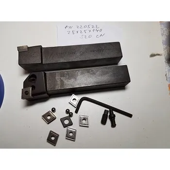 Příslušenstí k soustruhu Nůž pro vnější soustružení PCLNR 2525 M12C, 95°,Narex (PN 220522, Rozměry 25x25x140 mm, úhel čela -6°, 95°, Destičky CNMM 1204.., CNMG 1204.. atd, Níže větší foto)