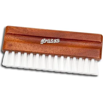 Příslušenství pro gramofon Dřevěný kartáček s nylonovými vlákny pro čištění gramofonových desek