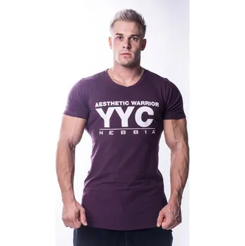 Pánské tričko Nebbia pánské tričko Athletic Logo 730 M Khaki