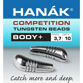 Tungsten Body+ Hanák Competition stříbrné 2.7 mm, 0.35 g, 10 ks