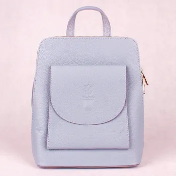 Kabelka Světlemodrý kožený batoh/crossbody kabelka no. 40 o obsahu cca. 4-5 l