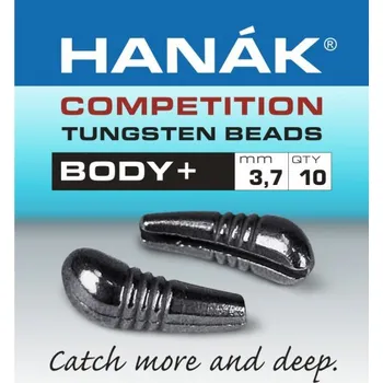 Tungsten Body+ Hanák Competition černý nikl 2.7 mm, 0.35 g, 10 ks