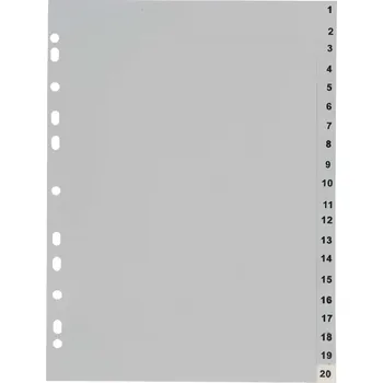 Rozdružovač AURO A4 - plastový, číselný 1-20