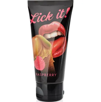 Lubrikační gel LICK-IT HIMBEERE 100ml – CHUTNÝ LUBRIKANT NA ORÁLNÍ SEX - MALINA - 83