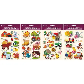samolepka Samolepky farma 3 D, 13x23 cm