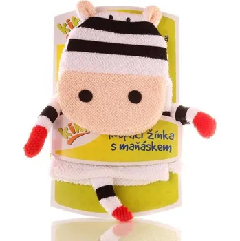 Hra na zahradu Kikko Koupací maňásci (100 % bavlna) Zebra