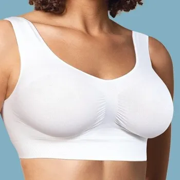 Těhotenská móda Podprsenka těhotenská bezešvá Carriwell Bílá