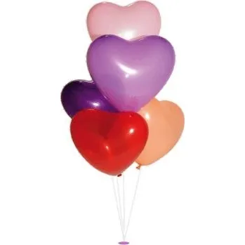 Balónek Balónky srdíčka různobarevné