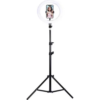 Fotoateliérová technika Kruhové světlo 280mm se stativem (24W světlo se 120 diodami a regulací výkonu + stativ)