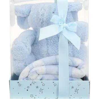 plyšák Teddies Sada slon + deka 20 x 26 x 18 cm