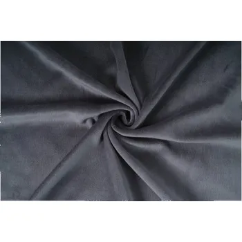 Galanterie Kojenecký plyš, šedá , látky, metráž