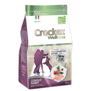 Krmivo pro psa Crockex Adult-Medium-Maxi Rabbit/Rice Low Grain, 12 kg