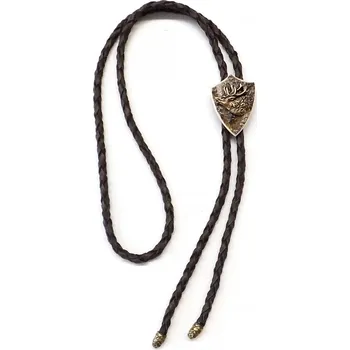 Spona na kravatu Bolo ZUBÍČEK parohové erb motiv - jelen hlava (hledící doleva)