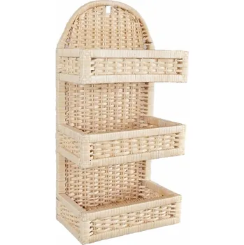 Koupelnový nábytek Proutěná police přírodní 30x60 cm