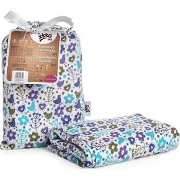 Zavinovačka Kikko Bambusová zavinovačka 120 x120 cm Flowers&Birds Boys