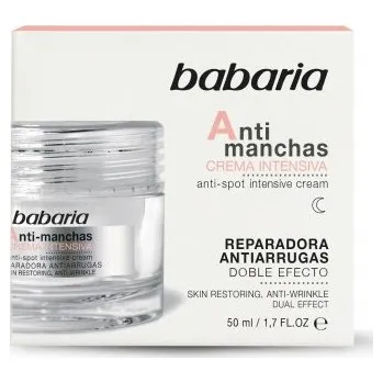Pleťový krém Babaria Anti-manchas Intensive cream - Intenzivní noční krém proti vráskám 50 ml