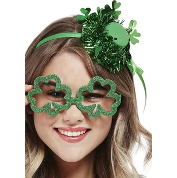 Brýle trojlístky Den sv. Patrika