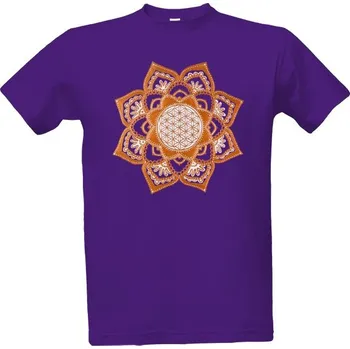 Tričko s potiskem Mandala Květ života 05 pánské