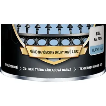 barva na kov Hammerite ULTIMA RAL 9005 černá 2,5 l lesk