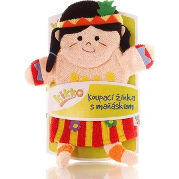 Hra na zahradu Kikko Koupací maňásci (100 % bavlna) Malá Indiánka