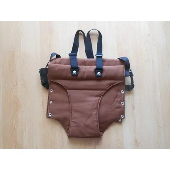 Jídelní židlička Jitro vatelínové kalhotky s kšandičkami Hnědé