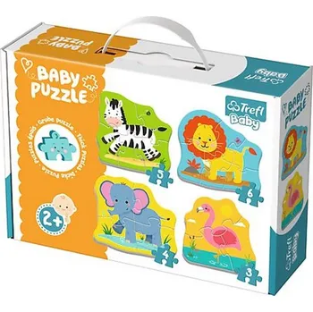 puzzle pro nejmenší Trefl Baby Classic Safari 3, 4, 5, 6 dílků