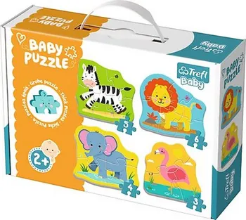 Puzzle Trefl Baby Classic Safari 3, 4, 5, 6 dílků
