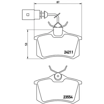 Brzdová destička Brembo P 85 101
