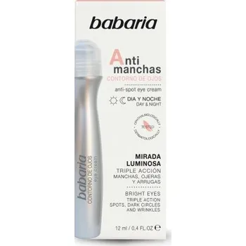 Pleťový krém Babaria Roll-on Cream - Oční krém proti skvrnám 12 ml