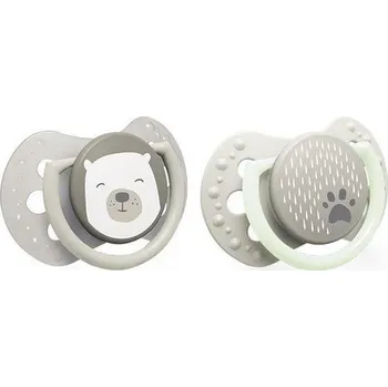 dudlíky Lovi Šidítko silikonové dynamické Buddy Bear 2ks 0-2 m (odlehčené)
