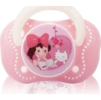 dudlíky Farlin Šidítko silikonové CHU CHU Cherry Pacifier 0 - 6 měsíců Růžové