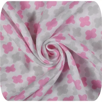 Prostěradlo Kikko Bambusové prostěradlo s gumou 50x70 cm Baby pink Cross