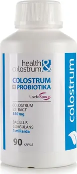 Přírodní produkt Health & Colostrum IgG 40 Probio 350 mg 90 cps.