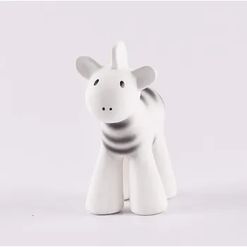 vodní stůl TIKIRI Safari chrastítko a kousátko z přírodní gumy - Zebra