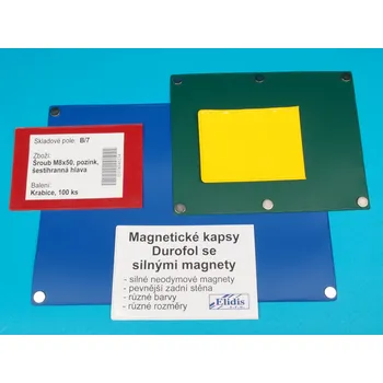 Informační tabulka Magnetická kapsa se silnými magnety Durofol A3 barva zelená