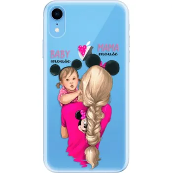 Pouzdro na mobilní telefon Odolné silikonové pouzdro iSaprio - Mama Mouse Blond and Girl - iPhone XR
